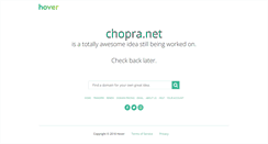 Desktop Screenshot of chopra.net