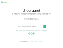 Tablet Screenshot of chopra.net