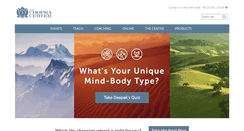 Desktop Screenshot of chopra.com